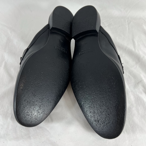 VERSACE Black Leather Medusa Men Half Loafers Made in Italy Marked as 42-9US